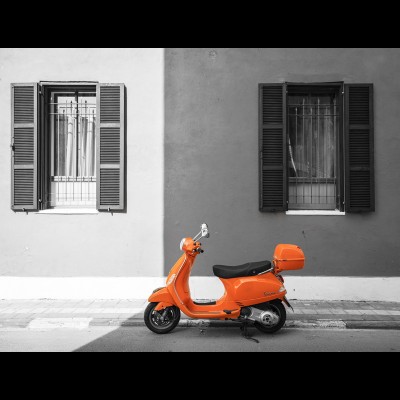 Orange Scooter