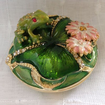 Green Frog on a Lilly Pad Green Frog on a Lilly Pad